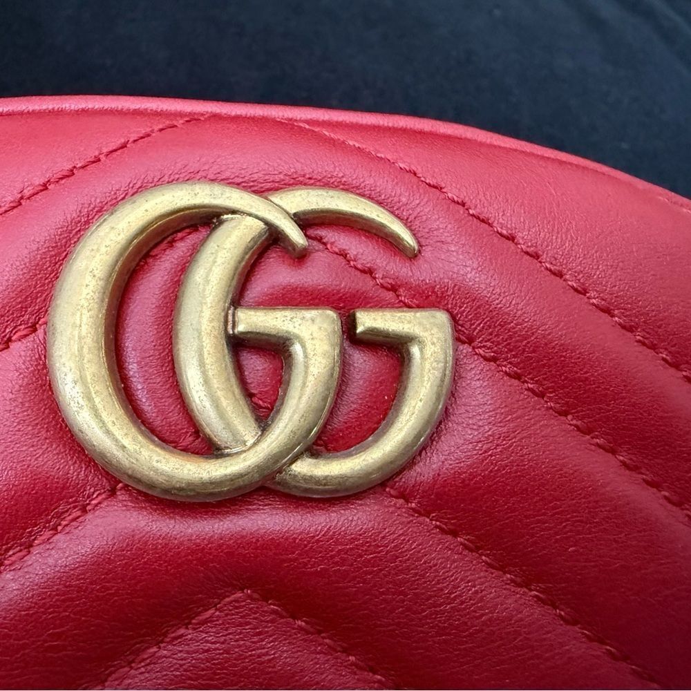 Brabd new Gucci Red Quilted Belt Bag size 65 comes with box and dustbag - Picture 3 of 7